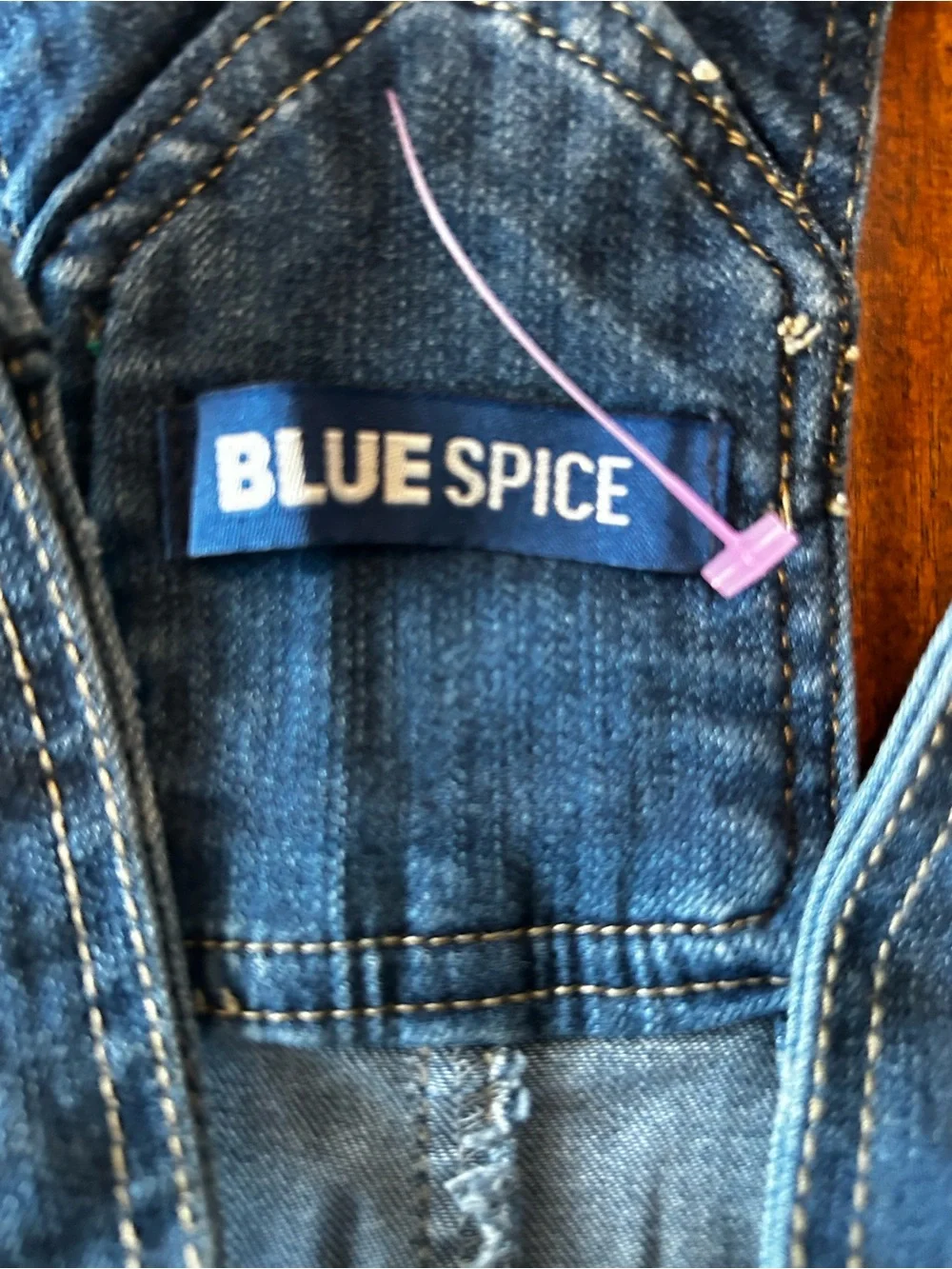 Denim Short Overalls - Blue